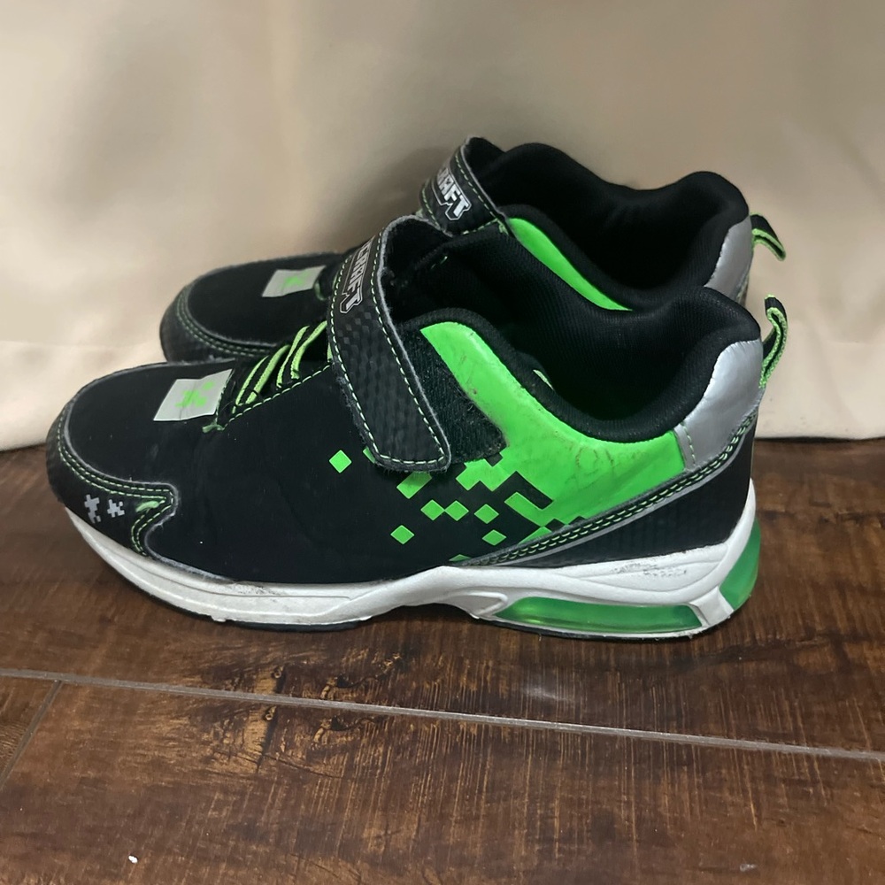 Kids Black and Green Shoes